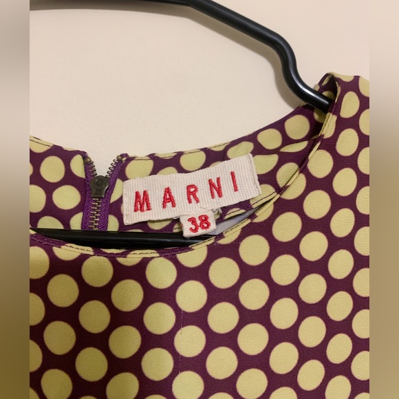 Marni Polkadot and Geometric colorful Blouse 65% silk - Picture 3 of 5
